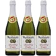 Martinelli's Sparkling Apple Cider Juice, 25.4oz Glass Bottle (Pack of 3, Total of 76.2 Fl Oz)
