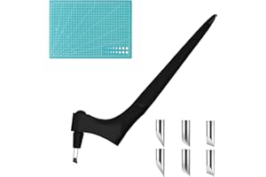 TUBAWD 8Pcs Craft Tools, Rotating Craft Tool for Handcrafting and Craftsmanship, It Can Rotate from Multiple Angles, Easy to Operate, Widely Applicable, It is a Companion for Artisans (Black)