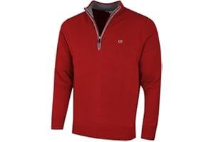 Calvin Klein Mens 2025 Knit Cotton 1/2 Zip Golf CK Top Sweater