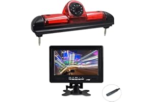 KNRAGHO DUCATO Cámara de Visión Trasera Luz Freno Cámara Marcha atrás + 7 "Monitor para Citroen Jumper III/DUCATO X250 / Relay Peugeot Boxer III