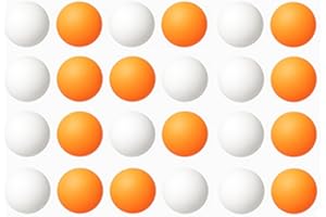 ZOPPER Premium Table Tennis Balls 24-Pack – 12 Orange & 12 White – ABS 40+ Ping Pong Balls for Training, Learning & Recreation