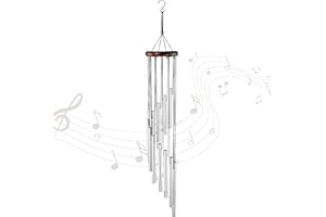 KZNKZN Campanelli a vento da giardino in metallo con 12 tubi lunghi in lega di alluminio per patio, balcone, giardino, cortile, decorazione per la casa regalo