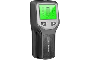 Aumotop Stud Finder Wall Scanner - 5 in 1 Electronic Stud Detector with HD LCD Display, Wood AC Wire Metal Studs Detection, Silver