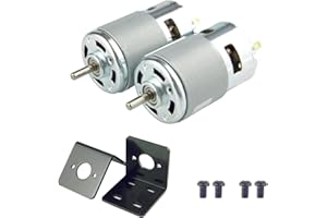 CHANCS Mini Moteur à engrenages 775 DC 12V/24V 10000RPM 20000RPM Moteur de scie circulaire électrique 2PCS
