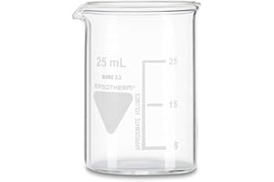 RASOTHERM Becherglas niedrige Form mit Ausguss, (Boro 3.3), 25 ml