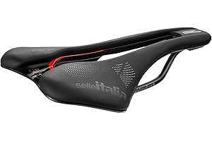 Selle Italia SLR Boost KC TM Superflow - Sillín de Bicicleta con Diseño Clásico SLR, Cómodo Sillín para Carretera con y Agujero Superflow, Cuadro de Cromo-Manganeso