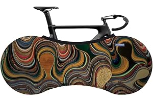 RIVERHIKER Stretchy Bike Wheel Cover, Anti-dust High Elastic Outdoor Indoor Washable Bicycle Protection Storage Bag (Artist)