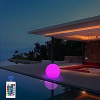 30cm Solarlampen für Außen Kugel,OxyLED 1 Stück 2000 mAh RGB Solarkugel Solar Gartenleuchte IP67 Wasserdicht Solar…