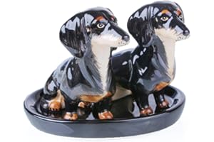 SYNYEY Sale e Pepe ceramica originali cane Bassotto regalo con vassio