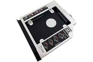 NIGUDEYANG 2ème Disque Dur HDD SSD Caddy Adaptateur pour HP Elitebook 8560P 8570p avec encadrement façade + Support en métal