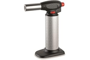 KEMPER - Chalumeau de cuisine piezo professionnel micro torche gaz rechargeable - toutes positions 360°