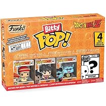 Funko Bitty Pop! Dragon Ball Z – Goku Y Nimbus 4PK Con Gohan, Raditz, Piccolo Y Minifigura Misteriosa (2,3 Cm)