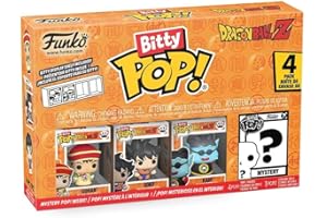Funko Bitty Pop! Dragon Ball Z and A Surprise Mystery Mini Figure - 0.9 Inch (2.2 Cm) Collectable - Stackable Display Shelf Included - Gift Idea - Party Bags Stocking - Cake Topper - Anime Fans