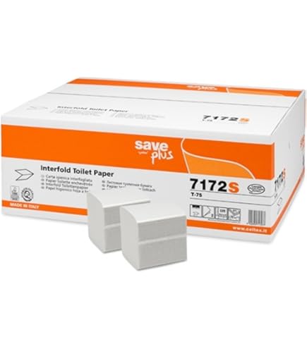 Paperdì Paperblu Carta Igienica Intercalata A V Doppio Velo - 9000 Pezzi - Kimik - Foto 4