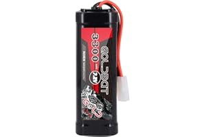 GOLDBAT RC Akku NiMH Akku Pack3300mAh 7.2V Batterie Ersatzakku Für RC Autos Flugzeug Helikopter Boot Buggy Modellbau Autos Flugzeug Toy Spielzeug (1 pack)