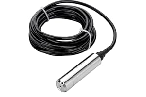 Füllstandssensor Niveausensor Wasserstandssensor DC 24V 4-20mA Edelstahl Flüssiger Wasserspiegel Sensor Liquid Level Sensor Level Transmitter mit Kabel, Reichweitentiefe 0-5m