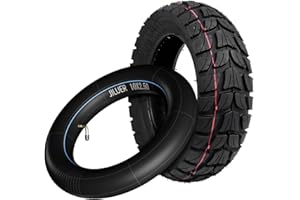 AIRWAK Pneu extérieur 255 x 80 et tube intérieur 10 x 2,5 compatibles Kukirin G2 MAX/Master Kickscooter, antidérapant et à l'usure