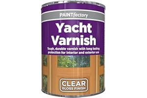 ALLURE HOME STYLE LETS BEGAN YOUR JOURNEY WITH US AHS Clear Varnish Paint Tin 300ml - Long Lasting Tough, Durable for Protection - All Purpose Interior and Exterior Use Gloss Finish - Apply for Paint Metal, Wood, Plastic (Yacht Varnish Tin)