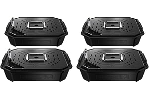 VIVOSUN FlexFeed 4er-Pack selbstbewässernder Stofftopf mit Wasserzähler & Wartungsfenster, Auto-Bewässerungssystem für Growzelt, Gewächshaus & Indoor Anbau