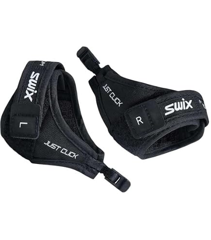 Dragonnes Swix Just Click Comfort - Passants Klickschlaufen - 1 Paire - Noir