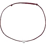 Selfmade Jewelry Fußkettchen Damen Silber Herz Größenverstellbares Fußbändchen mit Herzchen Handmade Inkl. Geschenk-Verpackun