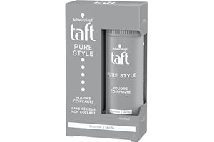 Schwarzkopf - Taft - Poudre Coiffante Cheveux - Pure Style - Longue Durée - Tenue 24h - Effet Décoiffé - Contenant de 10 g