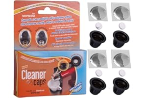 CleanerCaps Pulizia Macchina Caffè - Compatibile con Nespresso - 4 Capsule Detergenti - Pulizia Beccuccio di Uscita Caffè - Pulizia Interna Igienizzante e non Corrosiva, Facile e Automatica