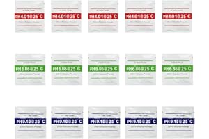 ERYUE Pufferpulver-Set,PH-Meter-Kalibrierpunkt 3 Typ PH-Pufferpulver-Set Messen Sie das Kalibrierlösungspulver für das PH-Testmessgerät