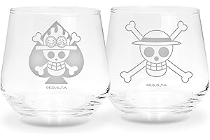 ABYSTYLE - ONE PIECE - Set de 2 verres - Luffy & Ace