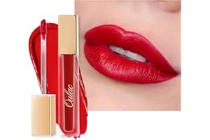 OULAC Encre à Lèvres Liquide Mate, Bleu Rouge Rouge à lèvres Longue Tenue, Fini Mat, Couleur Intense Lip Tint, Infusée en vitamine E, No Transfert,Végétalien et Sans Cruauté, 4,5ml (M02) Deep Kiss