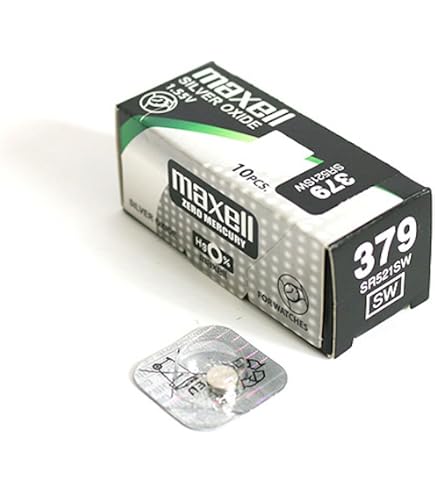 4x Maxell Uhrenbatterien SR63 / SR521SW – 1,55V Silberoxid-Knopfzellen, Für Viele Uhren
