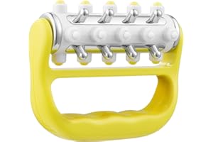 Masajeador de drenaje linfático MyoRelease (amarillo), herramienta definitiva para masaje de liberación de fascia y tejido cicatricial, rodillo de masaje personal de mano para piernas de Cozlow