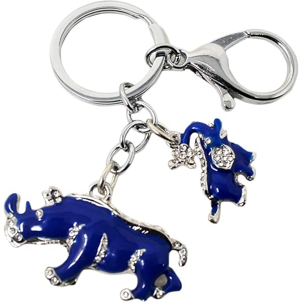Juanxian Feng Shui Amulett Mit Blauem Nashorn & Elefant W4138