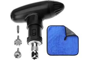 FeiFanChoice Golf Wrench Tool, Durable Golf Spike Removal Tool Kit Universal Cleat Wrench Remover and Abs Handle with Shoe Towel for Golf Accessories