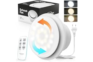 SBONNI Aspiratore Bagno 150 mm - Silenzioso Ventola Bagno con Telecomando, Bidirezionale, 2 Velocità e 3 LED. Potente ed Efficiente Ventola Aspirazione per Bagno, Cucina, Toilette, Garage e Cantina