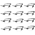 HONGCI Children’s Safety Glasses－12 Pack of Kids Outdoor Game Protective Goggles Safety Goggles Eyewear for Nerf N-Strike Elite Gun Toy Gun Game Eye Protection & Laboratory Work Safety Glasses