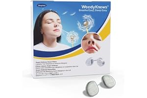 WoodyKnows - Filtres nasaux super-défense avec 24 paires de filtres de remplacement | Purificateurs d'air portatifs, (Narine Étroite, L, 3 Unité)