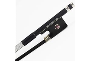VINGOBOW nouvel archet de violon en fibre de carbone 4/4 crin de cheval de Mongolie noir naturel pour joueurs avancés 100VB