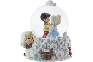 Precious Moments 201115 Disney Showcase Follow Your Dreams to Happily Ever - Bola de Nieve Musical de Cenicienta y Cristal, Talla única, Multicolor