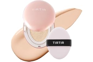 TIRTIR Korean Cushion Foundation, Klein, Mit Rosafarbenem, Rosafarbenem Kissen (0,15 Fl Oz), 13N Fair Ivory