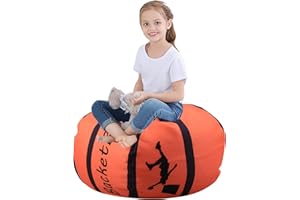 iFCOW Puf de animales de peluche, organizador de almacenamiento de juguetes multifuncional, asiento plegable para el suelo, bolsa extra grande, sofá para niños y adultos