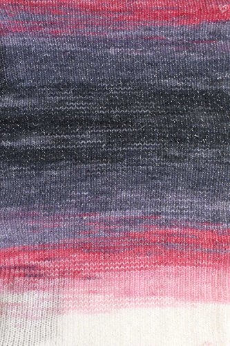 5 x 100g Strickgarn ALIZE ANGORA GOLD Batik SIM #1602 Anthrazit/Rottöne - 3