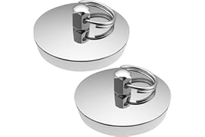 ANBOO 2 x korki do wanny, 42 – 46 mm, korki do wanny, wanny, umywalki, korek odpływowy, uniwersalna nasadka do wanny, zlewu kuchennego (stal nierdzewna)
