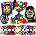 Produktbild Jester Diabolo Set (8 Farbvarianten) + Diablo Alu-Handstäbe + 10m Ultra-Spin Diaboloschnur + Mr Babache Diabolo Booklet von Tricks (in Deutsch) + Reisetasche! (Schwarz/Rosa)
