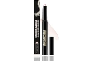 NORAGLAZE Pearl White Eyeshadow Stick – Creamy Blendable Texture Waterproof Long Lasting Gradient Finish – Multi Use Eyeliner Highlighter for Daily Makeup Twist Up Design Travel Friendly