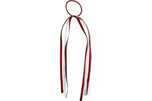 Red and White Hair Tie UK – England St George’s Day Hair Accessory for VE Day, Football Matches & Sporting Events, Patriotic 