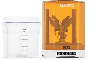 ELEGOO Mercury Plus 3.0 Wash and Cure Machine de Nettoyage et de Durcissement UV pour Lavage et Séchage UV d'Imprimantes 3D Résine LCD/DLP/SLA de Grand Format Mars Saturn