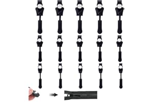 SSKHE Zestaw naprawczy zamka błyskawicznego, 12 sztuk, zdejmowany, 3 różne rozmiary (8 mm/10 mm/12 mm), zestaw naprawczy do ubrań, spodni, portfeli, walizek