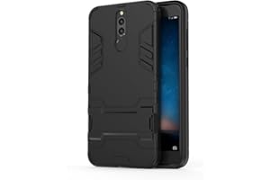Huawei Mate 10 Lite Funda, CHcase 2in1 Armadura Combinación Heavy Duty Escudo Cáscara Dura PC + Suave TPU Silicona Case Cover con soporte para Huawei Mate 10 Lite -All Black