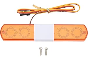 VGEBY RC Auto LED Licht, Simulationsdesign 4 Modi RC Polizei Blitzlampe LED Alarmlicht für 1/8 1/10 RC Autos Gelb Auto Modelle